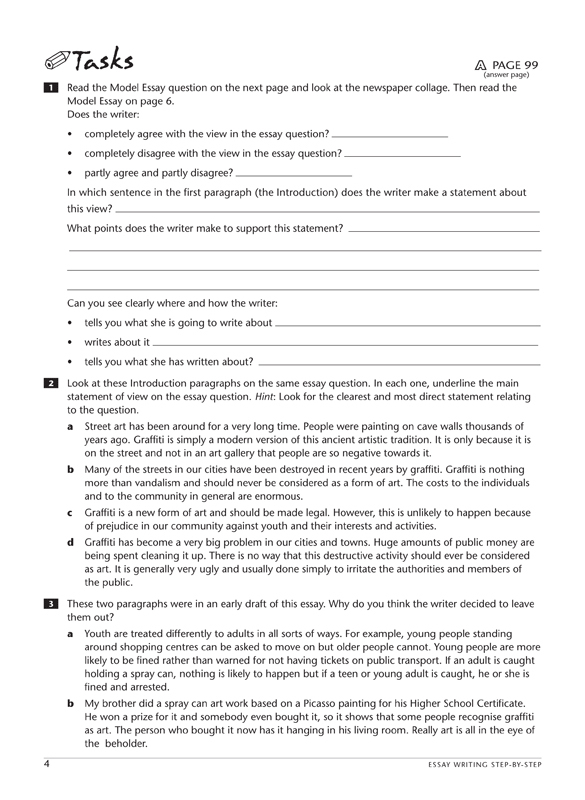 Excel essay writing image