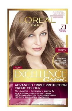 L Oreal Excellence Creme 7 1 Dark Ash Blonde