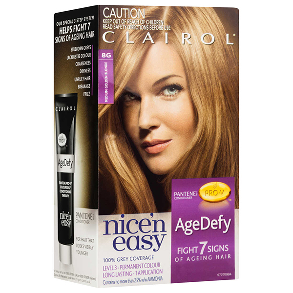 Clairol Nice N Easy Agedefy 8g Medium Golden Blonde