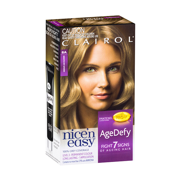 Clairol Nice N Easy Agedefy 8a Medium Ash Blonde