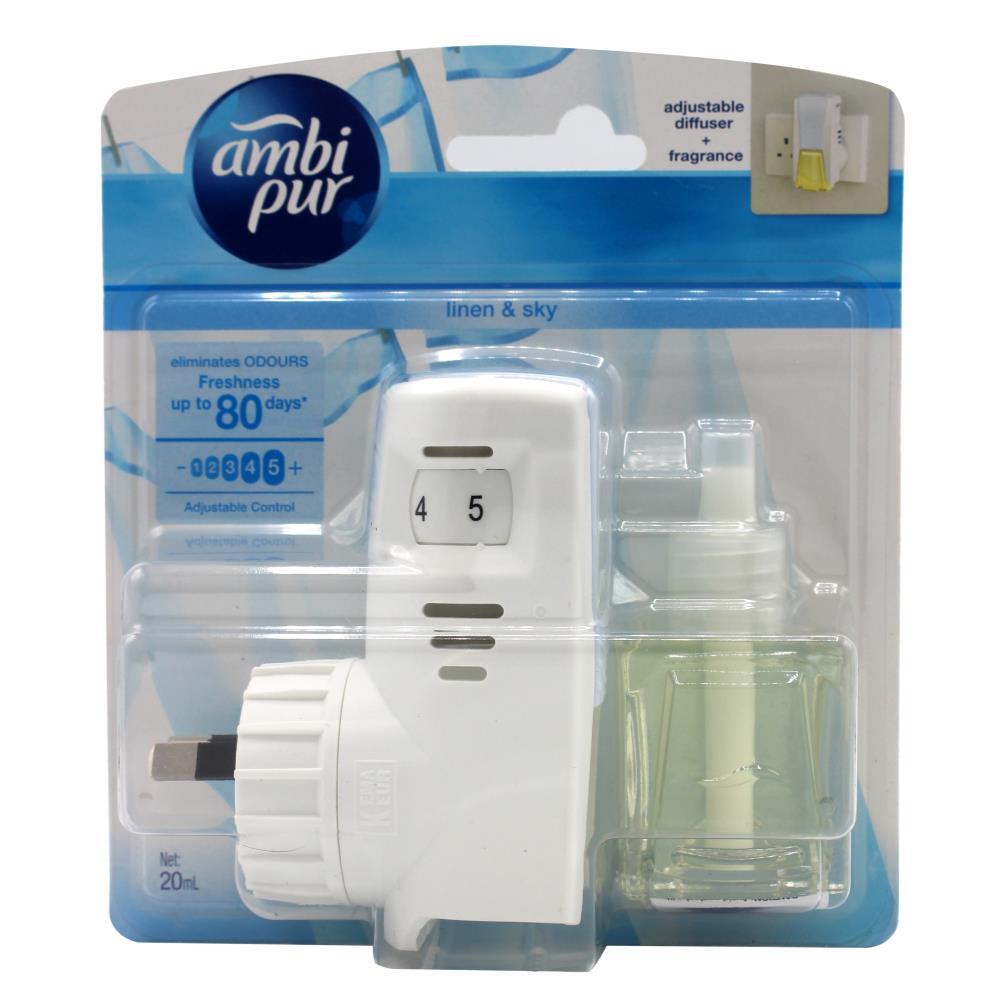 Ambi Pur Plug In Air Freshener Set Linen & Sky 20ml