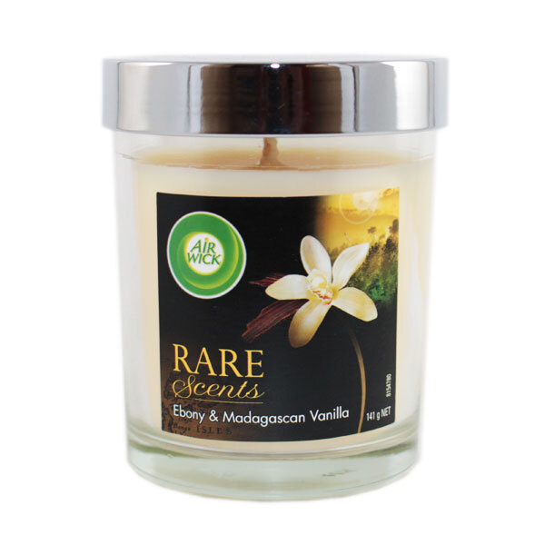 Air Wick, Rare Scents, Candle, Ebony & Madagascan Vanilla 141g