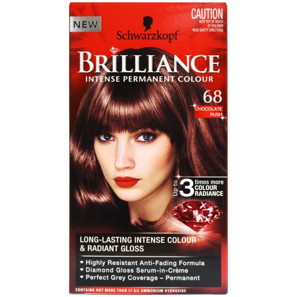 Schwarzkopf Brilliance Permanent Hair Colour 68 Chocolate Rush Schwarzkopf Brilliance Permanent Hair Colour 68 Chocolate Rush