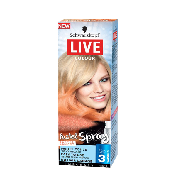 Schwarzkopf Live Colour Pastel Spray Pastel Apricot 125ml