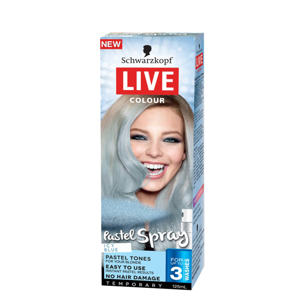 Schwarzkopf Live Colour Pastel Spray Icy Blue 125ml