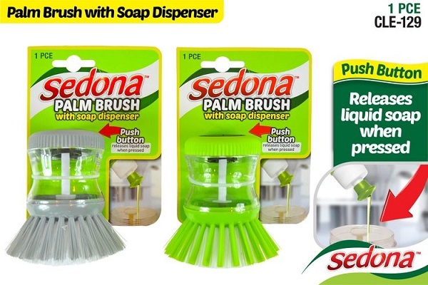 Buy Soap Dispensing Palm Dish Brush - Sabco