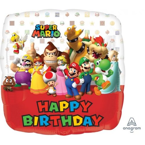 45cm Standard HX Super Mario Brothers Happy Birthday S60