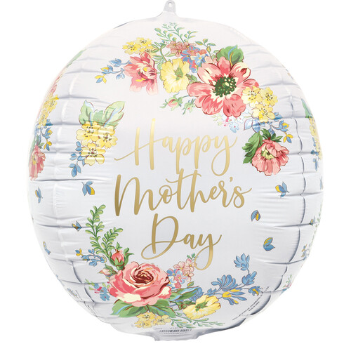 "Happy Mother's Day" Orbz 38cm (15") Foil Balloon With Ribbon