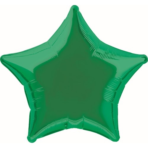 20" Green Star Foil Balloon 50.8cm