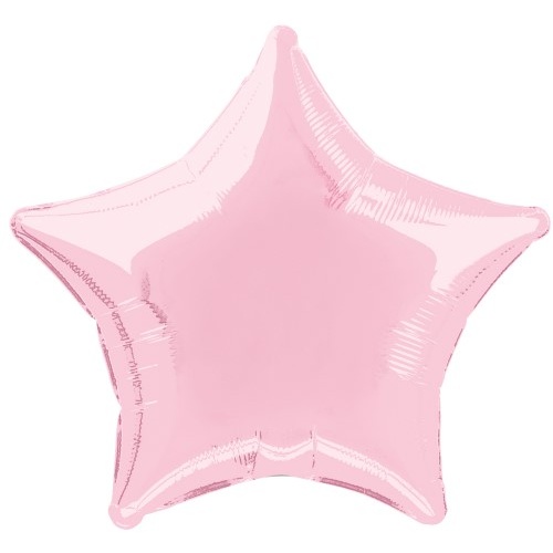 20" Lovely Pink Star Foil Balloon 50cm