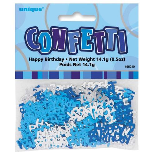 Glitz Blue Happy Birthday Confetti 14Grams (0.5Oz)