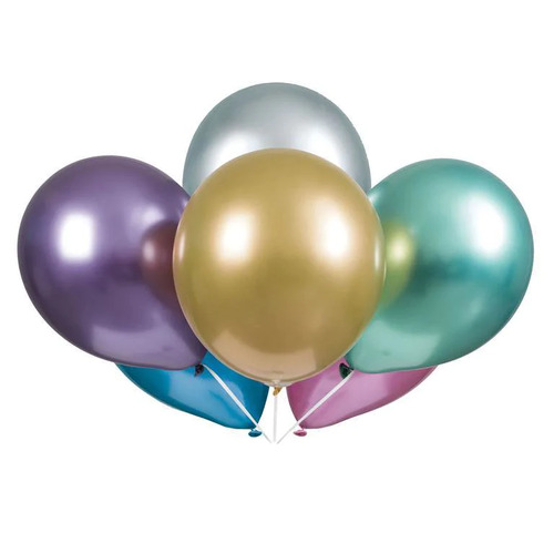 Assorted Platinum 11″ Latex Balloons (6 count)