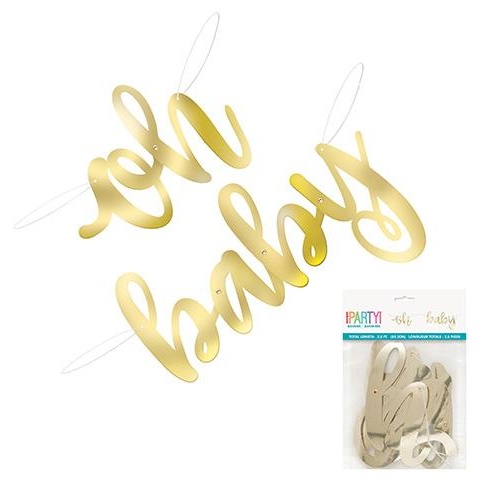 Oh Baby 2 Piece Oh Baby Foil Script Banner 85.3cm (2.8')