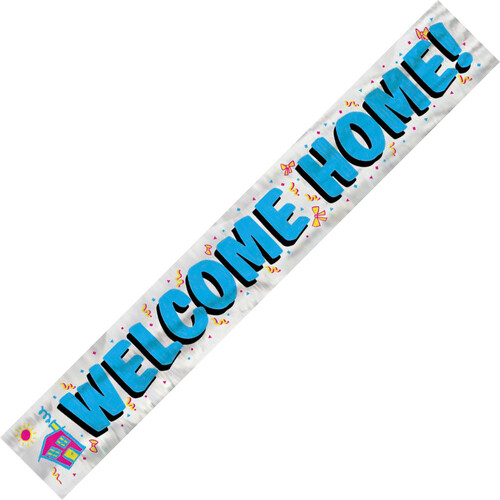 Welcome Home Foil Banner 3.65m (12')