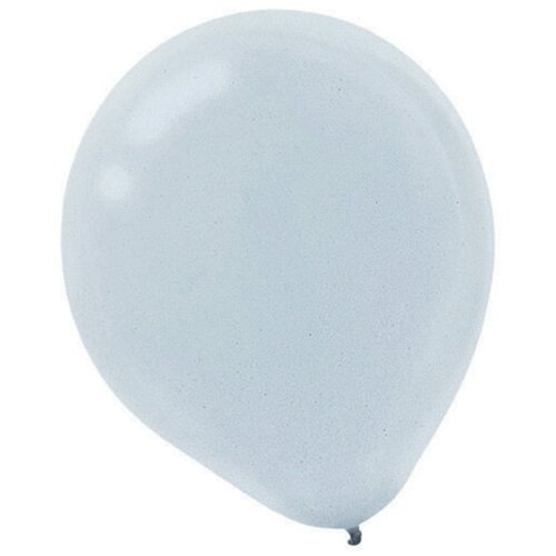 Silver 5" Latex Balloons 12cm 50 Pack