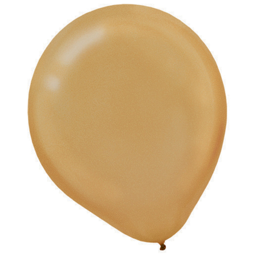 Gold 5" Latex Balloons 12cm 50 Pack