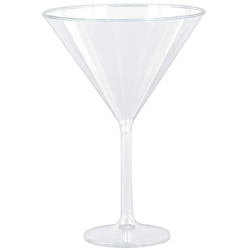 Jumbo Martini Glass Clear Plastic