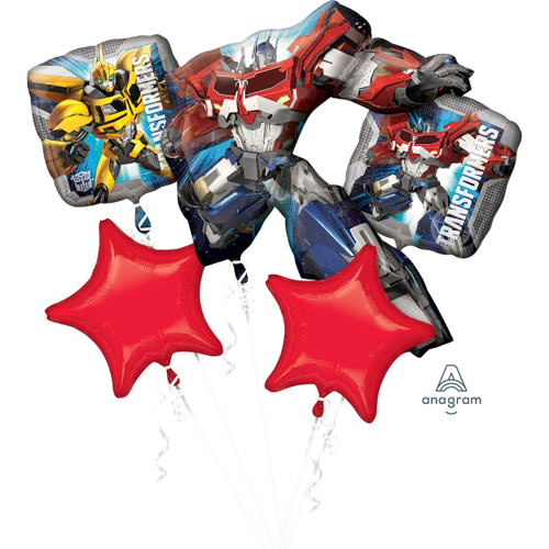 Bouquet Transformers Animated Foil Balloon Design P75