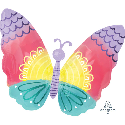 Standard Shape XL Pastel Tie Dye Butterfly S50 1PC