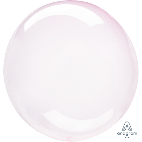 Crystal Clearz Light Pink Round Balloon S40
