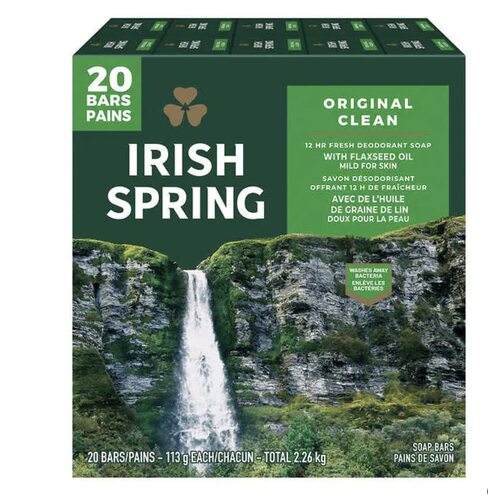 Irish Spring Deodorant Soap 20pk