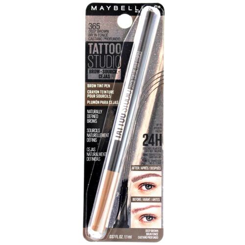 Maybelline 1.1mL Tattoo Studio Brow Tint Pen 365 Deep Brown (Carded)