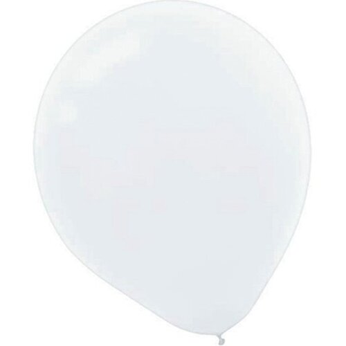 White 5" Latex Balloons 12cm 50 Pack