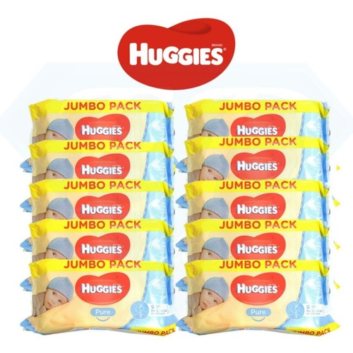 Huggies Pure Jumbo Pack 720 wipes