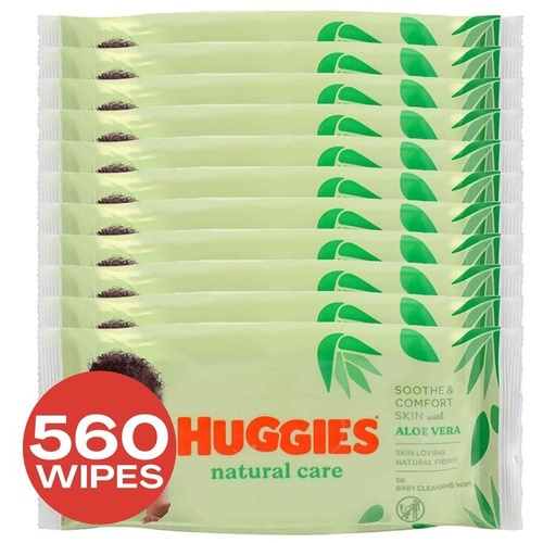 Huggies Baby Natural Care 560 Wipe (56PKx10)