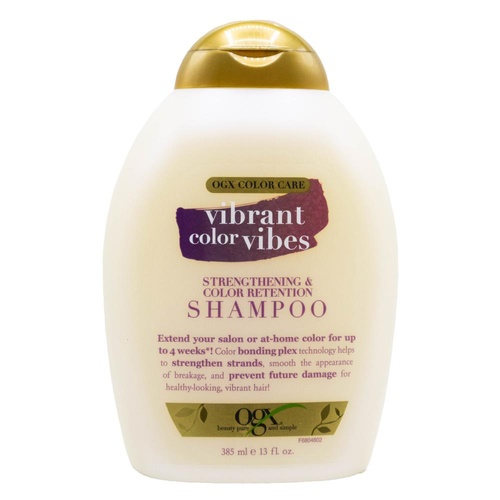 OGX Vibrant Color Vibes Strengthening Shampoo 385mL - Color Treated Hair