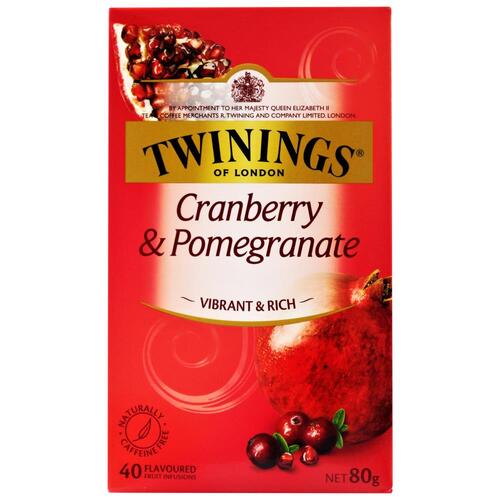 Twinings Cranberry & Pomegranate Tea Bags 40 pack