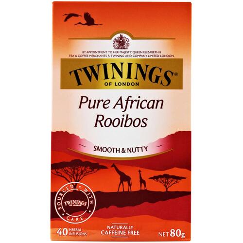Twinings Pure African Rooibos  Tea Bags 40pk