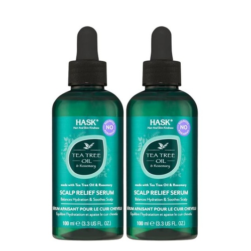 2 x HUSK Tea Tree Oil & Rosemary Scalp Relief Serum for All Hair Types 100ml