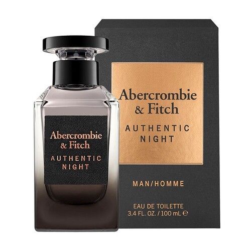 Abercrombie & Fitch Authentic Night Homme 100ml EDT Spray Men