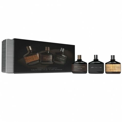 John Varvatos The Men's Fragrance Collection Miniature Gift Set 3 x 15ml EDT Men