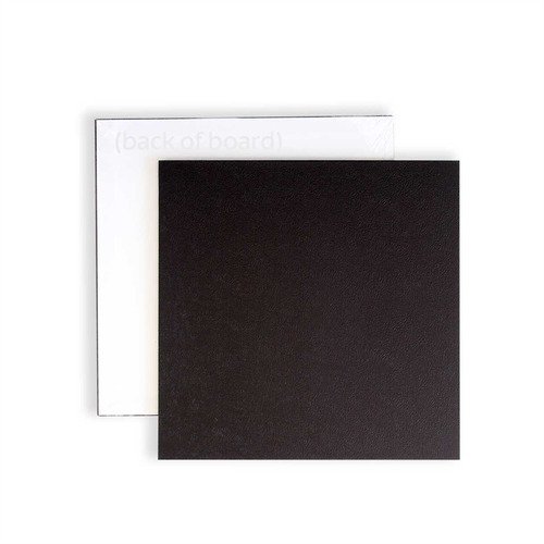 5pk Square 10inch Cake Board 3mm Reversible Black or White