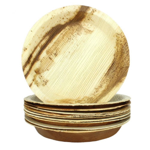Areca Leaf Plate Round 25cm 25pk