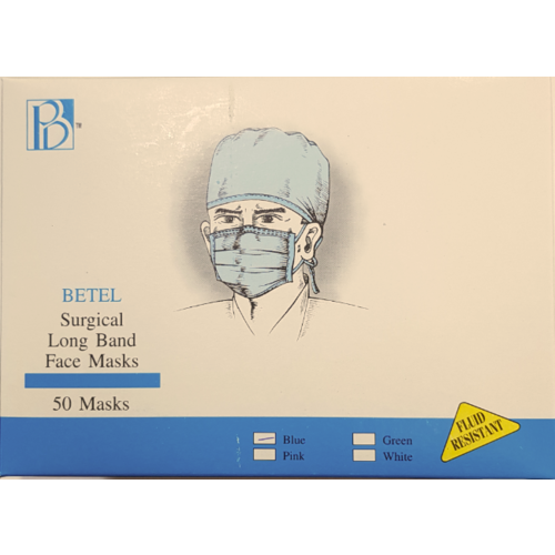 Face Mask Surgical Disposable With Long Band 50pcs