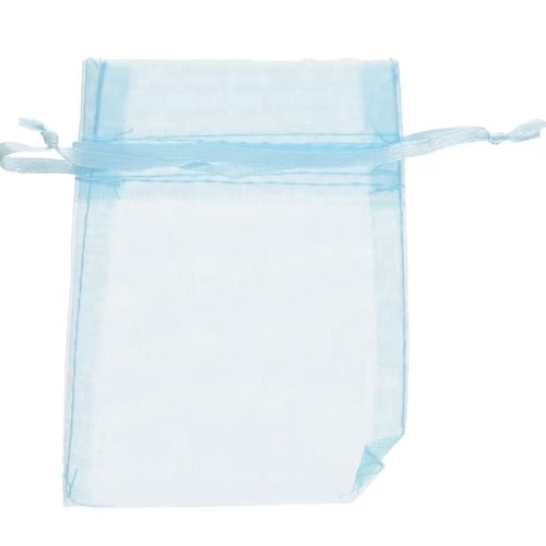 Organza Bag Light Blue 9cm x 12cm 20PC