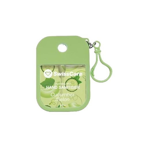 Swisscare Hydrating Mist Hand Ssanitiser With Silicone Case 35ml [Scent: Cucumber Melon]