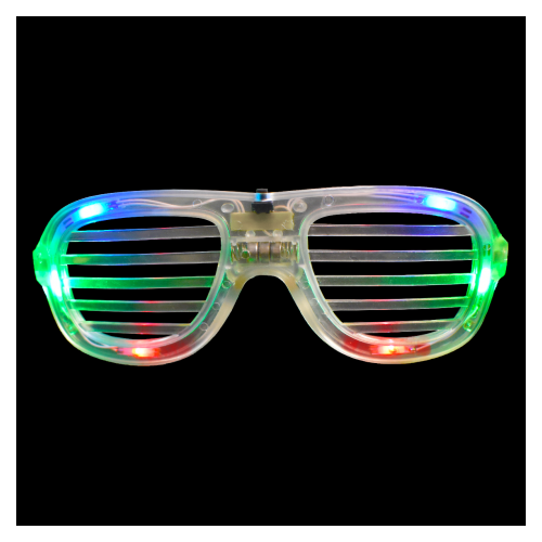 LED Clear Shutter Shades RGB 1pc
