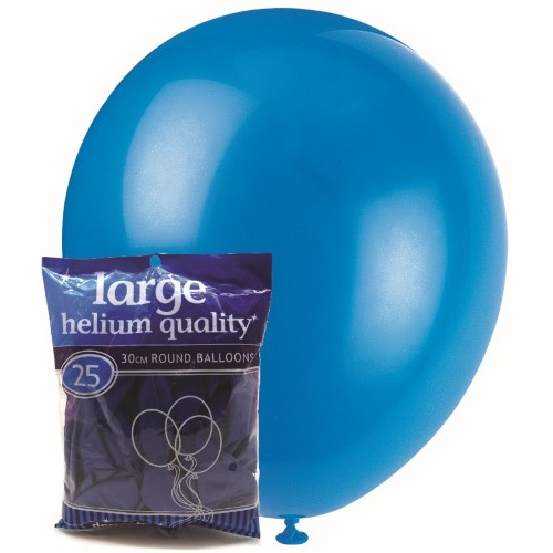 Royal Blue Decorator Balloons 25pcs