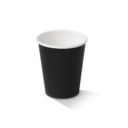 8oz Single Wall (COMES IN ASSORTED BLACK/KRAFT/OFF WHITE) Coffee Cups 1000PC/CTN