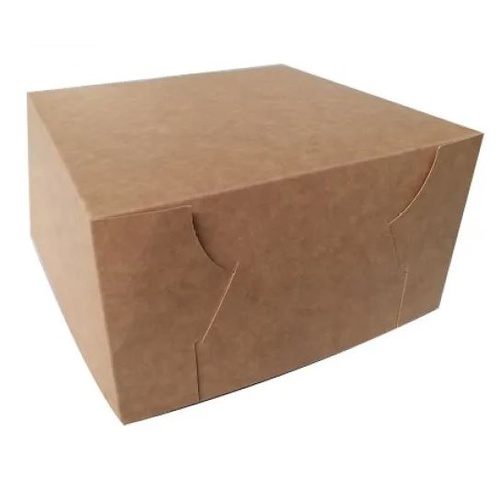Cake Box Kraft 10x10x4 500Ums 100pc Carton