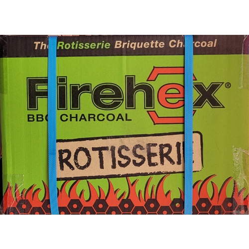 Firebrand Firehex BBQ Briquette Rostisserie Charcoal 10kg (Special)