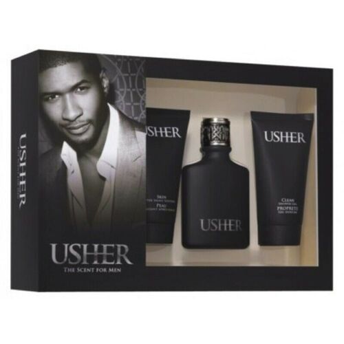 Usher 3pcs Gift Set 50ml EDT Spray Men (Box Slightly Dented)