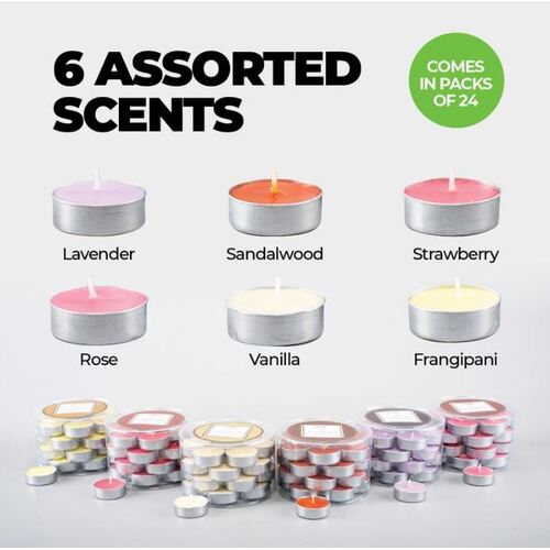 Candles Tealight Scented Candles 24pc [Scent: Lavender]