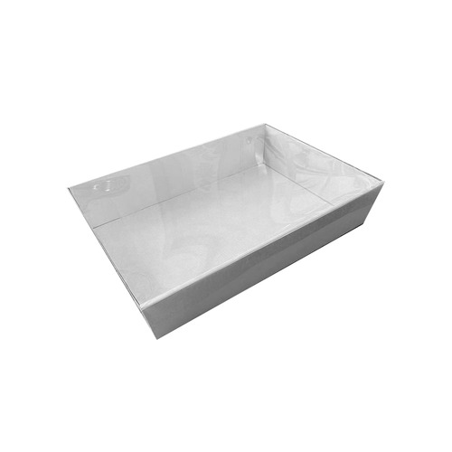Medium 50pk White Catering Grazing Box With Clear Lid