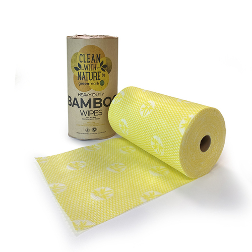 Heavy Duty Bamboo Wipes Yellow 90 Sheets