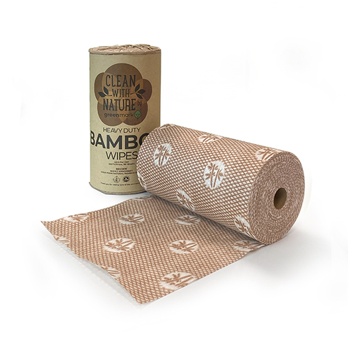 Heavy Duty Bamboo Wipes Brown 90 Sheets